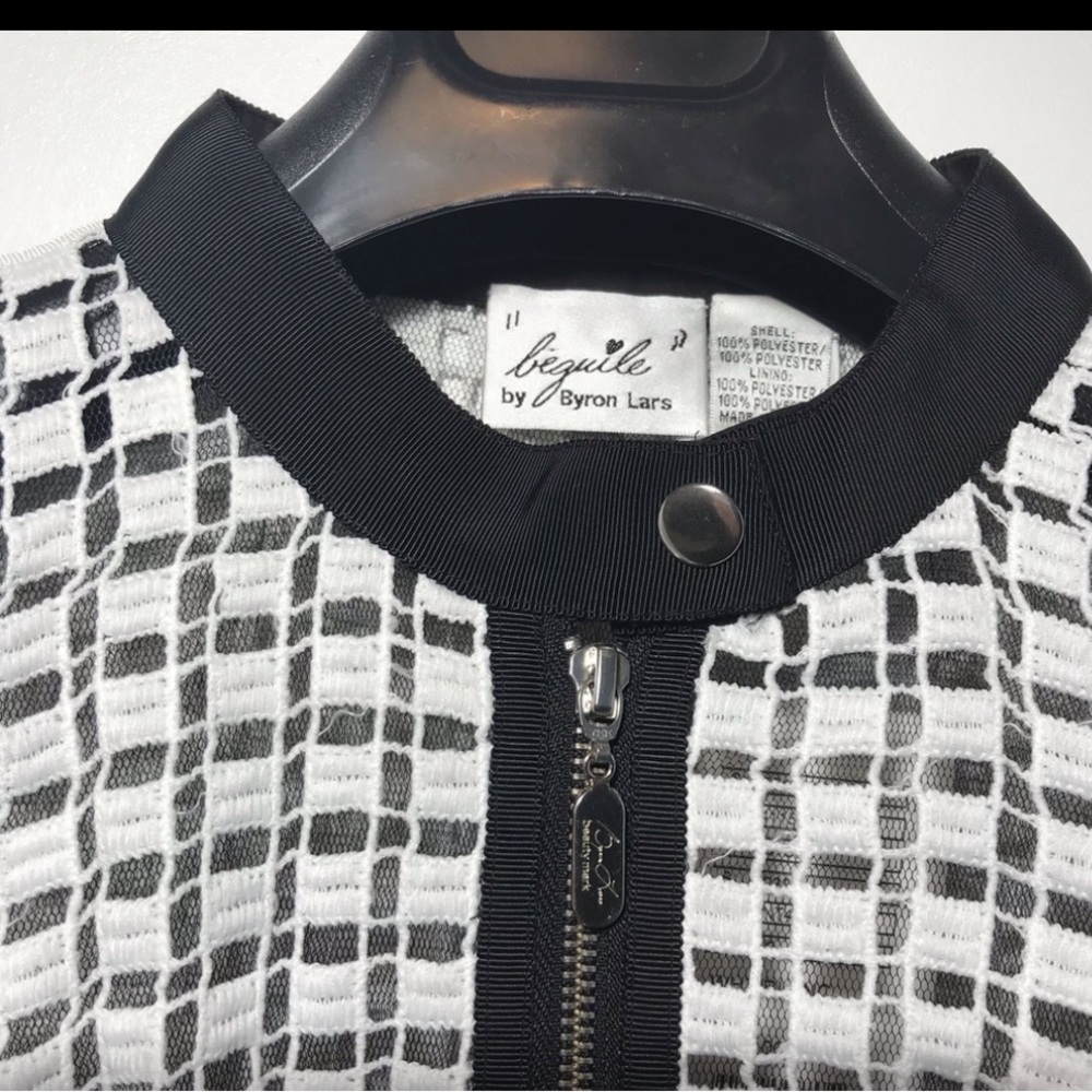 Anthropologie Beguile by Byron Lars Laced Peplum Jacket size 8 - Picture 9 of 10